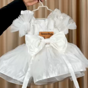 Ruffle Story – Silky Line & Kasab Net Girls Festive Dress