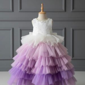 Lavender Élysée – Luxury Girls Eid Festive Dress